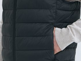 Ультралёгкий жилет с воротником-стойкой, Серый