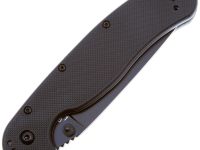 Складной нож полусеррейторный Ontario RAT 1, сталь AUS-8, рукоять термопластик GRN, черный