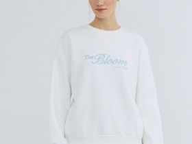 Свитшот с вышивкой, Бежевый