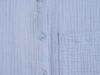 Рубашка из муслина для девочек, Голубой