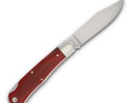 Складной нож Queen Cutlery Lockback, сталь 1095, рукоять кость, красный