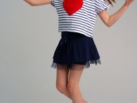 Фуфайка трикотажная для девочек (футболка)