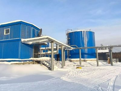 В селе Бердигестях в марте завершится строительство водоочистных сооружений