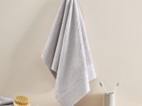 Полотенце махровое Zigzag, серое