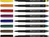 Ручка капиллярная Faber-Castell "MULTIMARK" 0,4 мм, для письма на пленке, зеленый