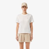 Женская хлопковая футболка Lacoste