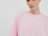 Базовая футболка оверсайз, Розовый