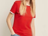 Футболка slim fit из хлопкового джерси