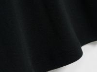 Футболка в рубчик с V-образной горловиной, Черный