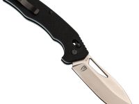 Складной нож Obertech ns-01 Drop point satin, сталь VG-10, рукоять G10, черный