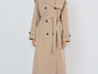 Длинный тренч, Бежевый