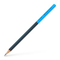 Карандаш чернографитный Faber-Castell "Grip 2001 Two Tone", HВ, заточен., черный/голубой