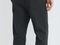 Утеплённые джоггеры из твила, Серый