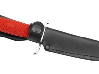 Нож Витязь B5400-2 Разведчик, сталь 9Cr18MoV, рукоять эластомер, красный