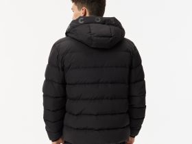 Мужской стёганый пуховик Lacoste с капюшоном