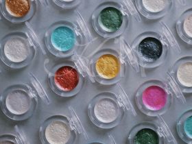 Акварель Mairtini "Metallic Pearlescent" палетка 3 мл, разные цвета