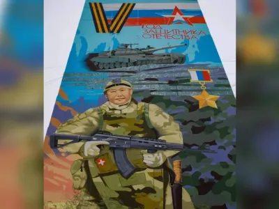 Мурал в честь Героя России Андрея Григорьева появился в Якутске