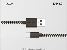 Кабель Pero DC-04 USB / USB-C 2 м Серебристый
