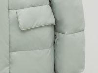 Утепленное пальто с поясом