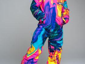 Зимний комбинезон из мембранной ткани для девочки