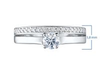 Кольцо из белого золота э0912кц02144100_white