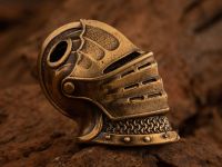 Бусина для темляка Шлем Dark Souls, латунь