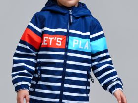 Куртка текстильная с полиуретановым покрытием для мальчиков (ветровка)