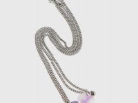 Цепочка с подвесками для девочек, 2 шт., Серебряный