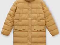 Утепленное пальто силуэта oversize