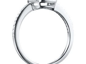 Классическое кольцо из белого золота с бриллиантами э0901кц08210008