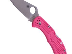 Складной нож Spyderco Delica 4 сталь S30V, рукоять Pink FRN