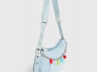 Сумка из денима с цепью для девочек, Синий