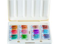 Набор акварели "Белые Ночи" Грануляция и Натуральные земли, 12 шт х2,5 мл, пластик