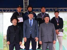 Стали известны победители соревнований по мас-рестлингу и борьбе корэш на Сабантуе