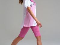 Комплект трикотажный для женщин: фуфайка (футболка), бриджи