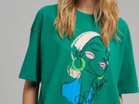 Футболка объемного кроя из хлопкового джерси