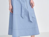 Юбка миди с поясом