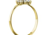 Кольцо из желтого золота с бриллиантами э0301кц01159700