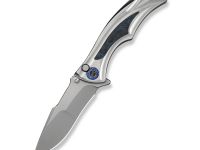 Складной нож WE Knife Tighe Down, сталь M390, рукоять титан/карбон, серый