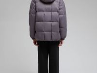 Удлиненный пуховик с капюшоном