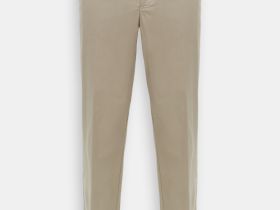 Брюки из хлопка полуприлегающего силуэта