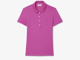 Женское поло Lacoste приталенного кроя из эластичного хлопка