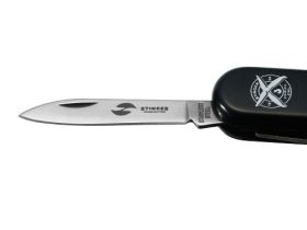 Нож перочинный Stinger 65 мм, 7 функций, рукоять ABS-пластик, черный