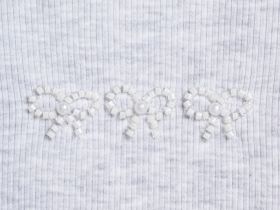 Лонгслив в рубчик для девочек, Серый