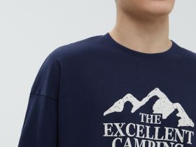 Футболка из хлопка с принтом