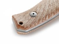 Нож с фиксированным клинком LionSteel M3, сталь Niolox, рукоять микарта, бежевый