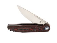 Складной нож Bestech Knives ASCOT, D2, Черно-красный карбон