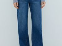 Широкие джинсы, Синий