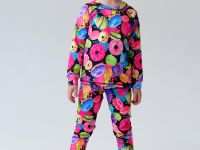 Термокомплект трикот. для девочек: фуфайка (футболка) с длин. рук, брюки для эпизод. использования