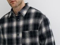 Рубашка в клетку, Черный